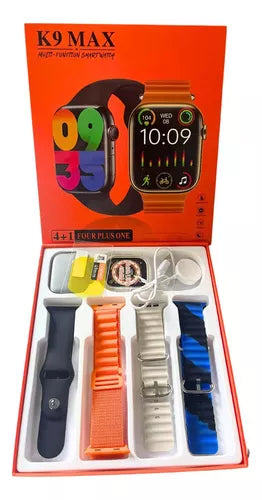 Smart watch K9 max + 4 pulseiras grátis