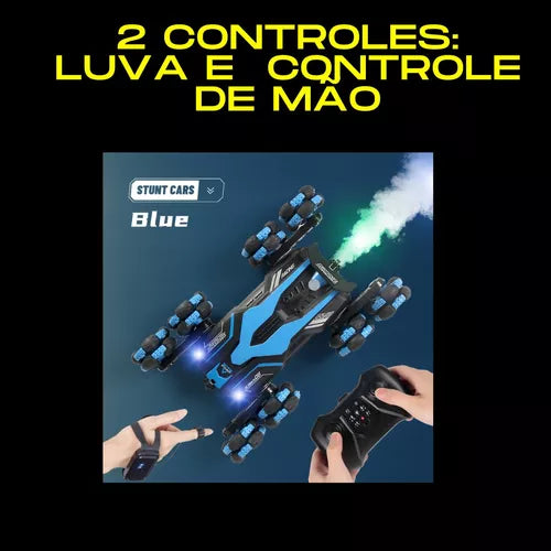 Carro De Controle Remoto 8 Rodas Spray Traseiro Dual Control